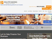 Tablet Screenshot of multifunding.com